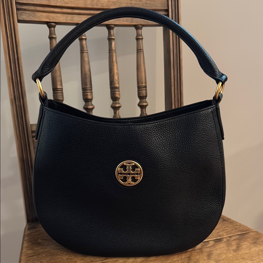 Tory Burch Black Leather Shoulder Bag